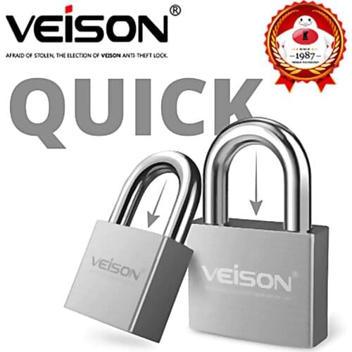 VEISON Iron Door Lock Padlock 304 Stainless Steel Dormitory Door Lock Anti-Theft Lock Small Locks Door Locks Anti-Rust Locks PT5