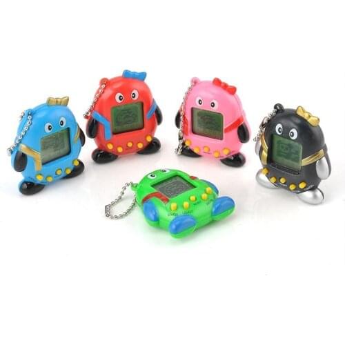 Tamagochi 5 Style 168 Virtual Pets In One Penguin Electronic Batter Digital Machine Pet Kids Interactive Robot Gift Toy Game