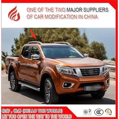 High quality silver color Aluminium alloy screw install side rail bar roof rack for Navara 2016 2017 2018 16 17 18