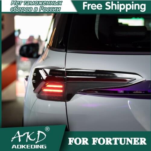 Tail Lamp For Car Toyota Fortuner 2016-2020 New Fortuner Tail Lights Led Fog Lights DRL Daytime Running Lights Car Accessories