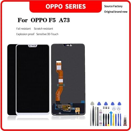 For OPPO A73 F5 LCD display High quality HD brand new screen assembly with Disassembly tools