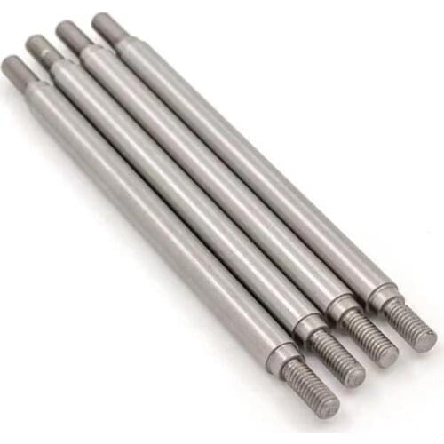 1 Set/8pcs Stainless Steel Extension Tie Rod Lever Link Bending Rod Pull Rod for Capra AXI03004 RC Car