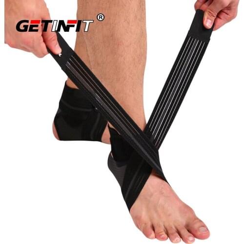 Getinfit 1PCS Ankle Support Strap Adjustable Ankle Protection Ankle Brace Basketball Football Professional Sport Safety Gear