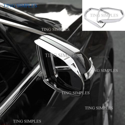 2pcs For Cadillac XT5 2016-2018 ABS Chrome Rearview Side Mirror Rain Eyebrow Cover Trim Car Styling Accessories