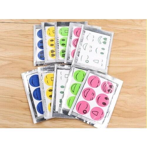 2500packs/lot (1 Pack=6pcs) Mosquito repeller smile anti Mosquito Repellent Sticker Repeller Patch Natural Essential Oil mat