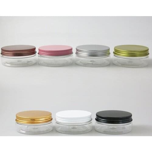 30pcs Empty Clear Plastic Jar 50g 50ml 50cc Containers for Cosmetics Lotions Body Scrubs Balms Cream Sample Pot Jars Bottles