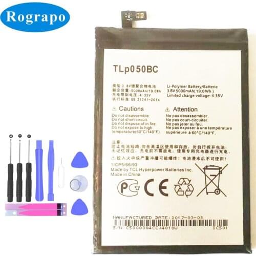 New Full 5000mAh TLp050BC Battery For Alcatel One Touch 5023F 5023E PIXI 4 Plus Power Mobile Phone Batterie Batterij Bateria