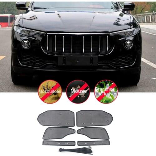 Accessories Car Insect Screening Mesh Front Grille Insert Net Trim Car Styling for Maserati Levante 2016