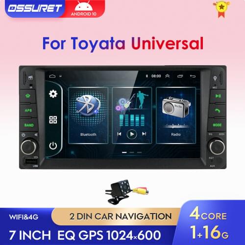 Android9 Car Radio Multimedia Stereo GPS For Toyota RAV4 Hilux Camry Corolla Terios Prado Vios Tundra Rush Quad Core WIFI SWC BT