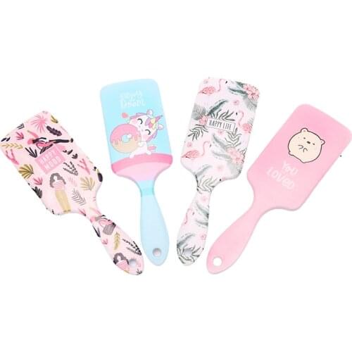 Cute Animal Anti-static Hair Brush Massage Comb Shower Wet Detangle Hair Brush