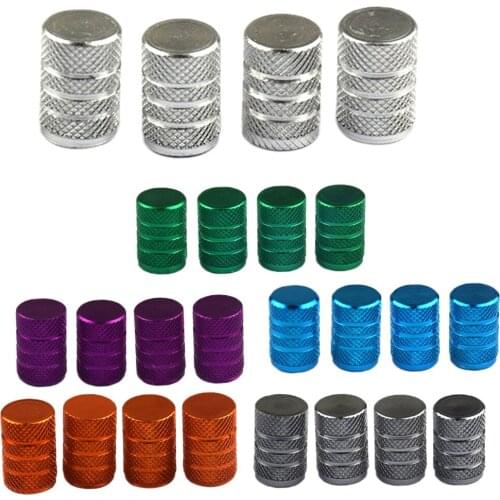 Automatic Car Tire Valve Stem caps 4pcs Bolt-in Aluminum Theftproof valve caps Car Wheel Tires Valves Tyre Stem Air Caps