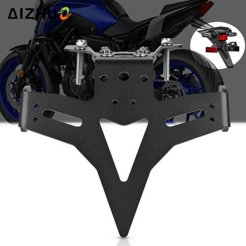 FOR YAMAHA MT-07 MT 07 FZ-07 MT07 2013-2020 Motorcycle License Number Plate Holder Fender Eliminator Registration Mount Bracket