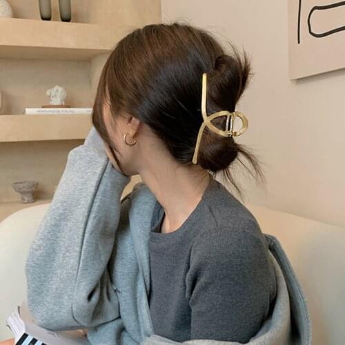 Women Barrettes Metal Hair Claws Hair Accessories Hairclips Hairpins Ladies Hairgrip Headwear Girls Ornaments Crab Bands Acrylic