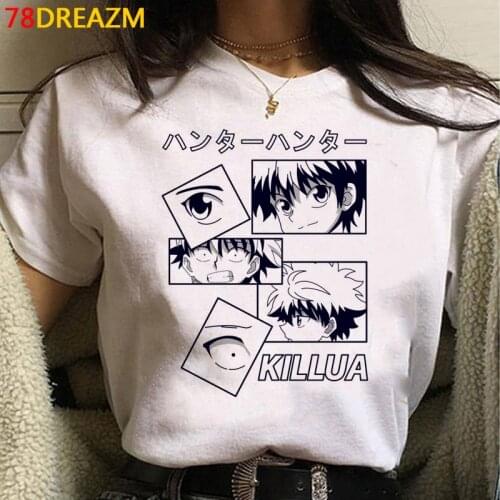Hunter x Hunter Hisoka Killua tshirt summer top male japanese casual streetwear kawaii plus size summer top harajuku tumblr