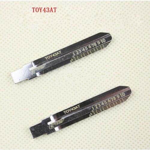 NO.02 TOY43AT Key Blade For Toyota Camry Reitz Engraved Line Key Key Blade for the shearing