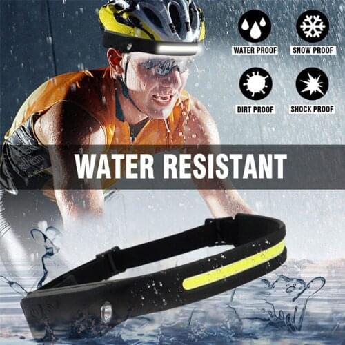 Suchme Outdoor COB Headlamp USB Rechargeable Sensor Headlight with Built-in Battery Waterproof Flashlight for Camping Hiking 54