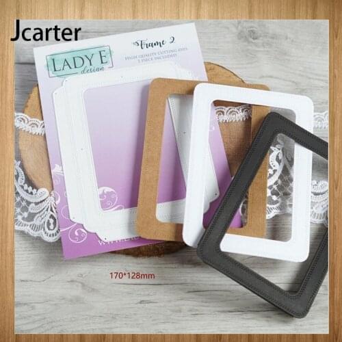 2021 New Arrival Metal Cutting Dies Rectangle Frame Craft Handmade Knife Mould Blade Punch Stencils Dies Cut Scrapbooking Model