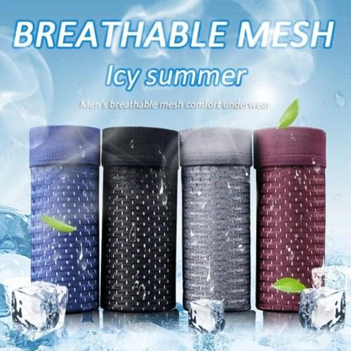 New Super Elastic Mens Boxer Shorts Underwear High Quality Mens Male Panties Underpants Breathable Comfotbale L-3XL