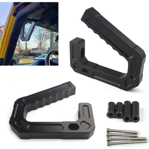Armrests Aluminum Car Front Grab Handles Grip Bar for Jeep JK Wrangler 07-18 Sport Sahara Rubicon 2/4 Door (Pair)