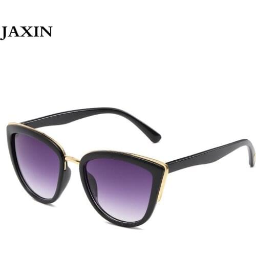 JAXIN Gafas de sol mujer Sexy Fashion Cat Eye Sunglasses Women cute versatile Sun Glasses Ms brand design classic goggles UV400