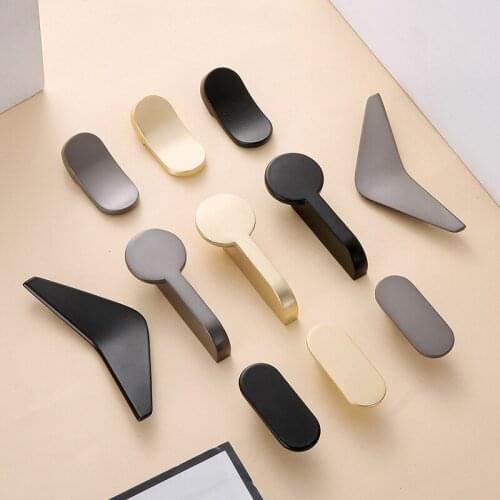 Modern Minimalist Golden Wardrobe Solid Handle Nordic Single-hole Drawer Cabinet Small Handle Creative Door Handle Cabinet Knobs