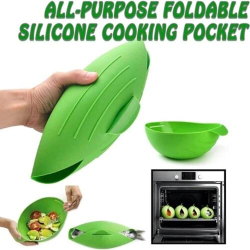 All-purpose Foldable Silicone Cooking Pocket Silicone Bread Baking Bowl Multi Microwave Oven Fish Steam Bowl Kitchen Tool