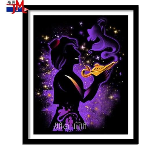 The Magic Lamp Diamond Painting Cartoon Character 5D Diy Diamond Embroidery Handmade Cross Stitch Fantasy Home Decor Needlework