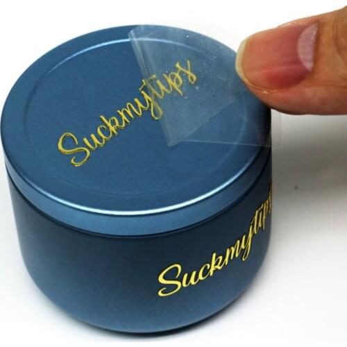 Gold Shiny Metal Label 3D Transfer Label Waterproof Personalise Logo Stickers 100pcs/pack