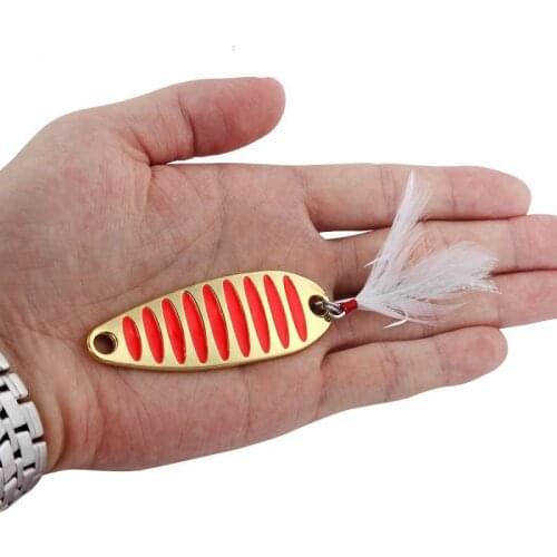 1Pcs 10/15/20g Metal Spoon Lure Fish Spinner Bait Zinc Alloy Silver And Gold Sequins Long Shot Strong Temptation Fishing Bait
