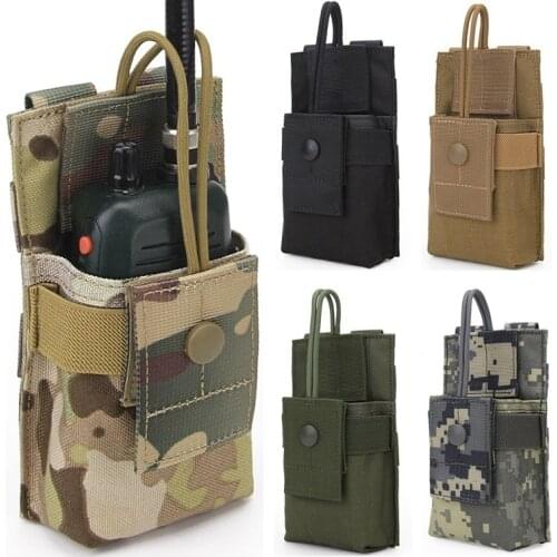 CQC 1000D Tactical Radio Pouch Walkie Holster Talkie Holder Waist Belt Bag Molle Radio Pouch