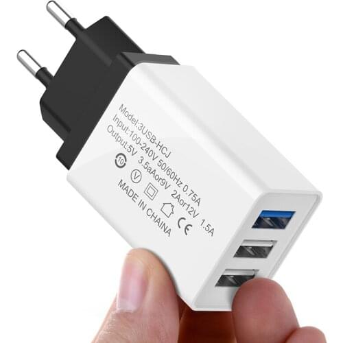 3 Port USB Charger Fast Charging Wall Charger For Huawei Xiaomi Universal Mobile Phone Charger For iPhone 6 7 8 Plus X XR XS Max