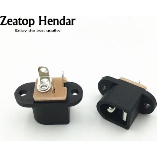 50Pcs 2.5mm DC Female Power Socket 3Pin Jack DC Charger Socket Female Hollow Connector