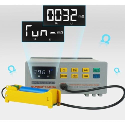 Battery Internal Resistance Capacity Portable Tester Electrical Instrumentation Smart Charging Strong Compatibility 110/220V