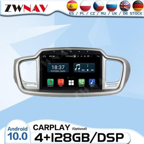 Carplay 2Din Android IPS Screen Radio Receiver For Kia SORENTO 2015 2016 Auto Audio Stereo Video Player GPS Navigation Head Unit