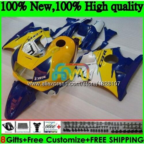 CBR 600F3 +Tank For HONDA CBR600FS CBR 600 FS F3 1995 1996 1997 1998 3BS.78 CBR600 F3 CBR600F3 95 96 97 98 Fairing Yellow blue