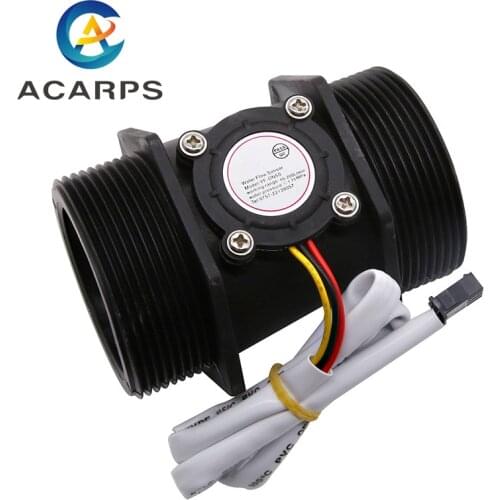 2" Water Flow Sensor Hall Flow Sensor Flow Meter 2.0MPa Water Flow Sensor Switch DC 5-18V
