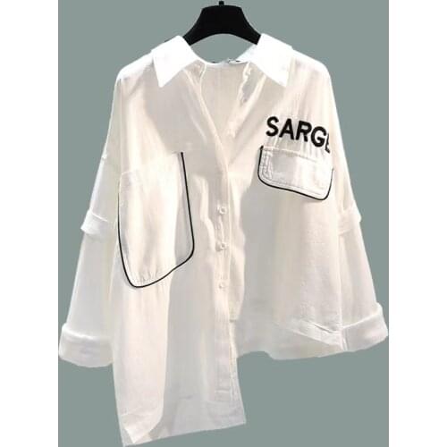 DAYIFUN Women's Shirts With Embroidery