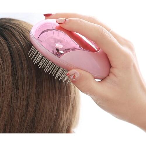 Electric Ionic Hairbrush Portable Mini Small Hair Magic Beauty Brush Negative Ions Hair Comb New Hair Modeling Styling Tools