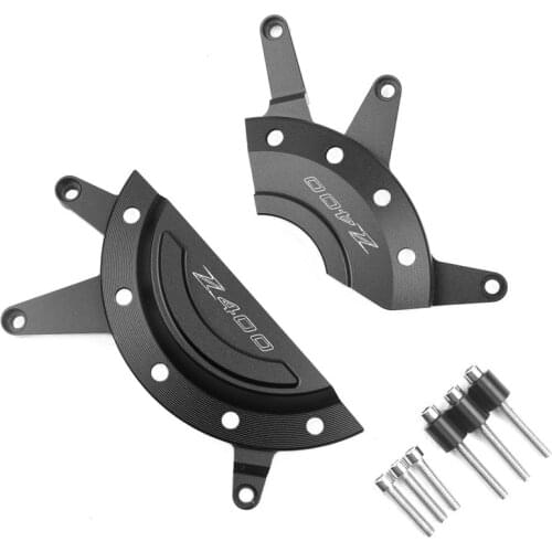 Custom Motorcycle CNC Engine Cover Stator Case Crash Slider Guard Protection For KAWASAKI Z400 Z 400 2018 2019 2020 Green Black