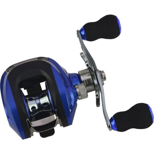 Bait Casting Reel 6:3:1 17+1 Ball Bearing Strong Fishing Baitcast Reel Adjustable Magnetic Brake Water Drop Wheel