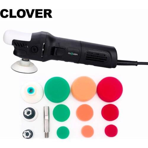 CLOVER mini Rotary car Polisher with 1 inch 2 inch 3 inch pads and extension bar