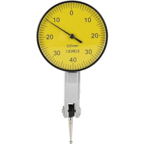 1Set Accuracy 0.01mm Lever Dial Test Indicator Meter Tool Kit Gauge with Grey Case Adjustable Dial Gauge Measuring Tools NEW