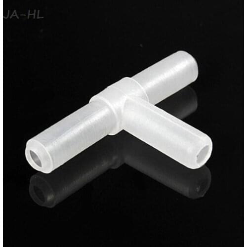 NEW Hot Sale 10PCS Plastic Tees / "T" 3-Way Aquarium Air Pump Line Tubing Joints Connectors Pet Tools White