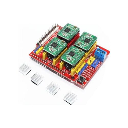 New cnc shield v3 engraving machine / 3D Printer / + 4pcs A4988 driver expansion board