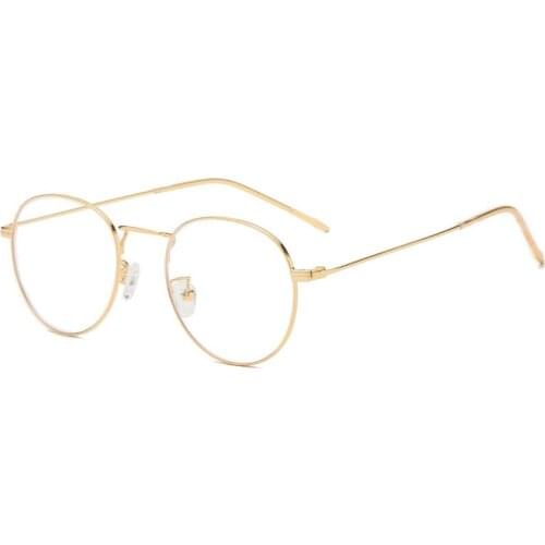 Blue Light Blocking Glasses Cute Anti Eye Strain Fashion Metal Frame Glasses For Reading Play Computer XIN-Shipping