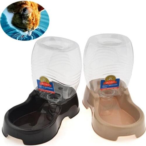 Large Capacity Seater Plastic Pet Puppy Automatic Drinker Drinking Bowl Cat Water Drink Bottle Waterer Dog Fountain