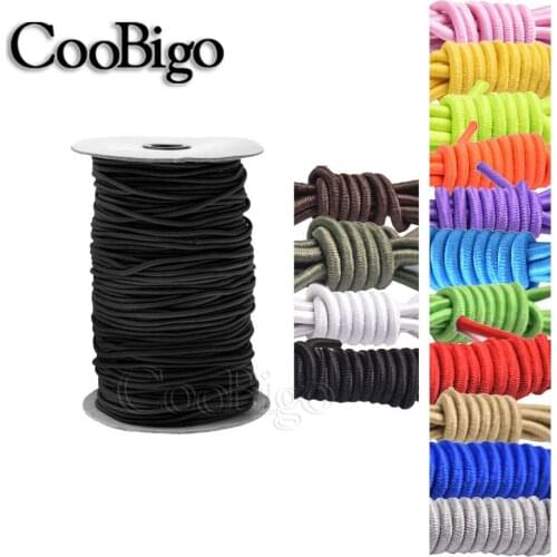 3mm Colorful Strong Elastic Rope Bungee Shock Cord Stretch String for DIY Jewelry Making Outdoor Project Tent Kayak Boat Backage