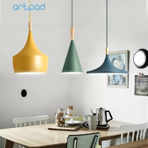 3 lights Modern Pendant Lights for Living Room Bedroom Kitchen Office Restaurant Hotel Colorful E27 LED Hanging Lamps