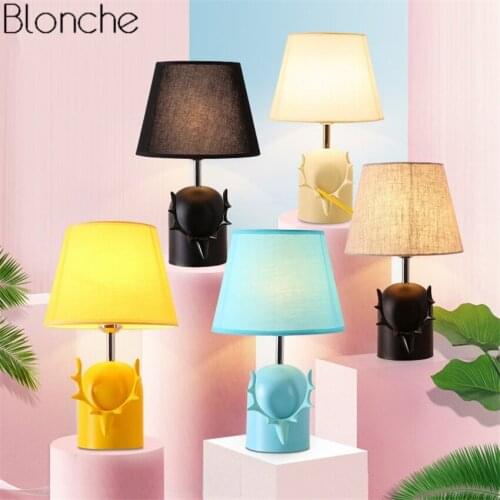 Modern Deer Table Lamp Antlers Led Desk Light Luminaire Bedroom Bedside Childrens Room Study Reading Lighting Fixture Decor E27