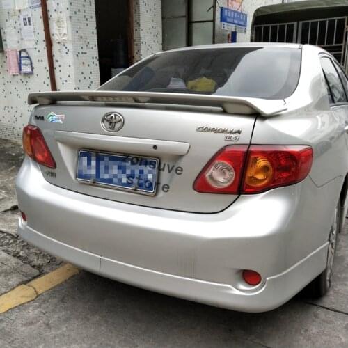 Use For Corolla Toyota 2013--2008 Year Spoiler Sport ABS Plastic Carbon Fiber Look Rear Trunk Wing Car Body Kit Accessories